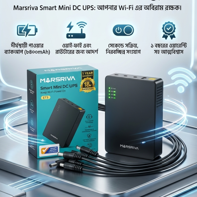 Marsriva SMART MINI DC UPS – ET3 - Image 2