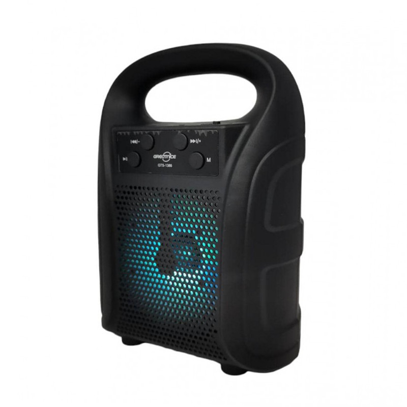 GREATNICE GTS-1386 Bluetooth, USB, TF Card & FM Radio Supported 4 Inch Driver Lighting Effects Speaker - Image 2