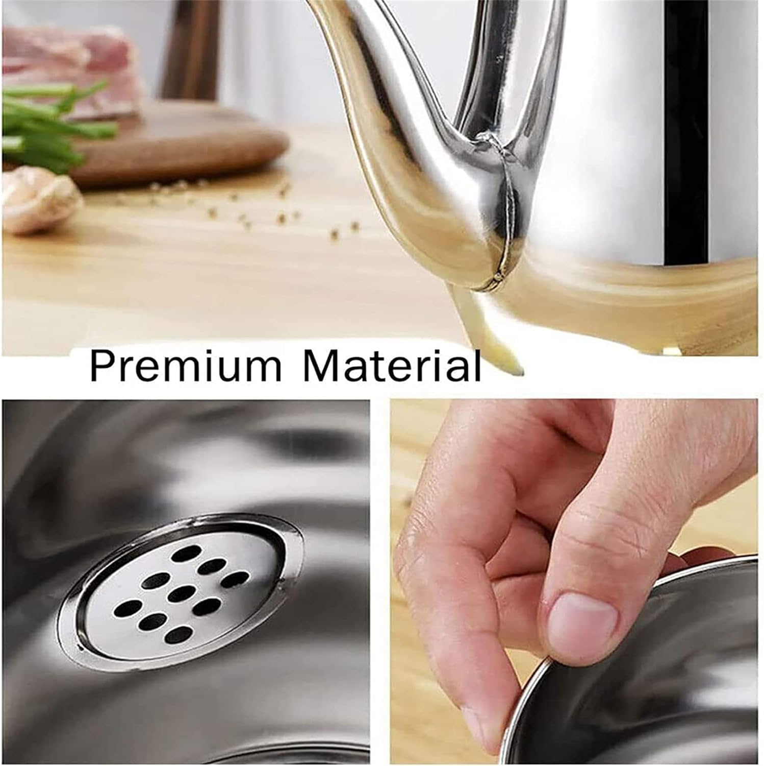 Stainless Steel Oil Pot Or Tea Pot for Kitchen - Image 8