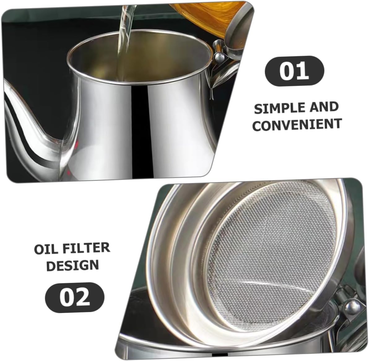 Stainless Steel Oil Pot Or Tea Pot for Kitchen - Image 3