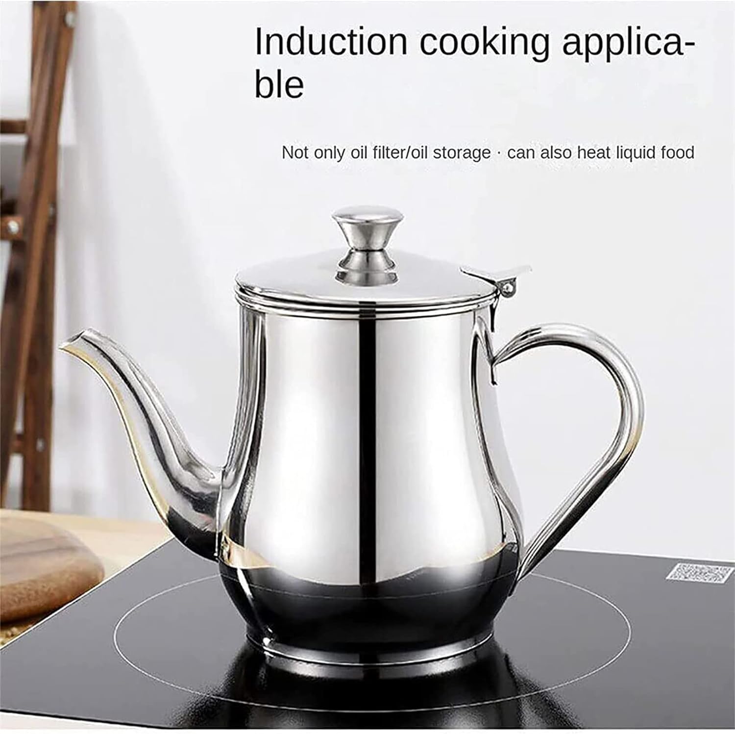 Stainless Steel Oil Pot Or Tea Pot for Kitchen - Image 2