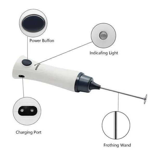 Rechargeable Hand Mixer Egg Beater And Coffee Mixer - Image 7