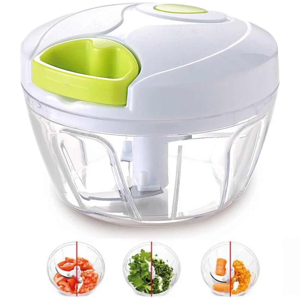 Manual Food Chopper for Vegetable Fruits Nuts Onions Chopper Hand Pull Mincer Blender Mixer Food Processor - Image 4
