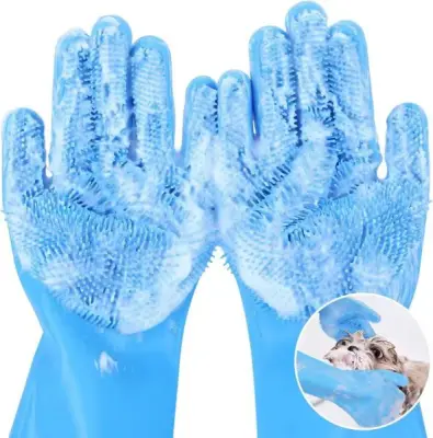 2Pcs Magic Silicone Dish Washing Gloves(2Pcs) - Image 3