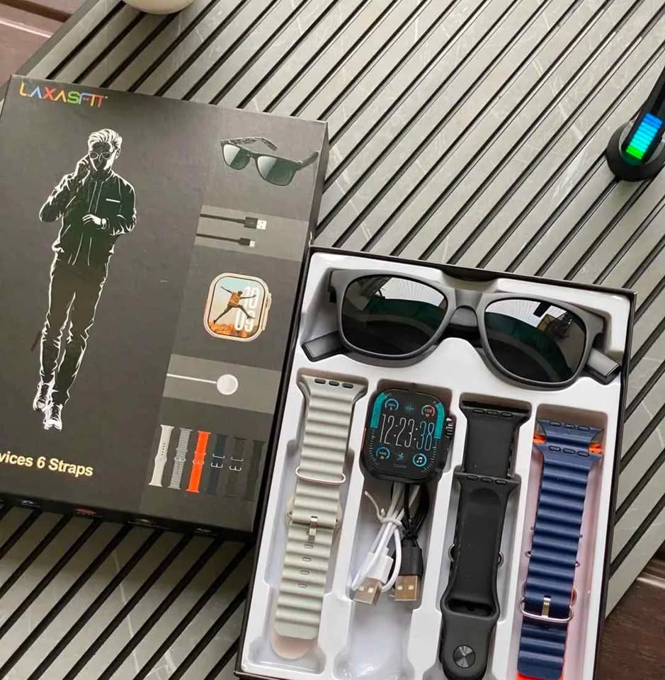 LAXASFIT Smartwatch Set – 2 Devices with 6 Straps - Image 3