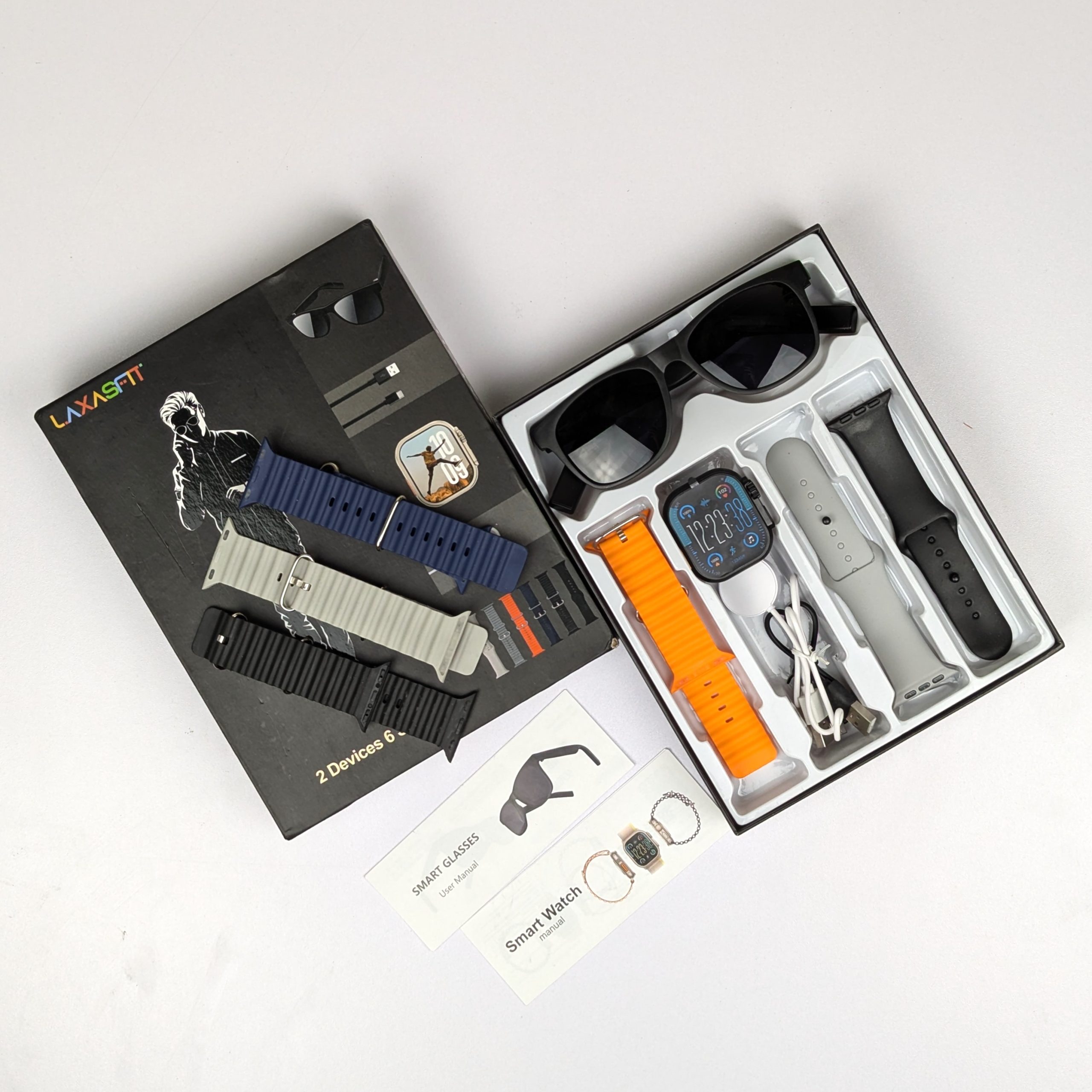 LAXASFIT Smartwatch Set – 2 Devices with 6 Straps - Image 2