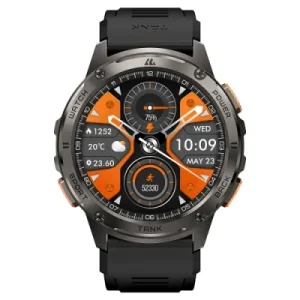 KOSPET TANK T3 1.43″ HD AMOLED With 130+ Sports Modes Military-Grade Smart Watch - Black