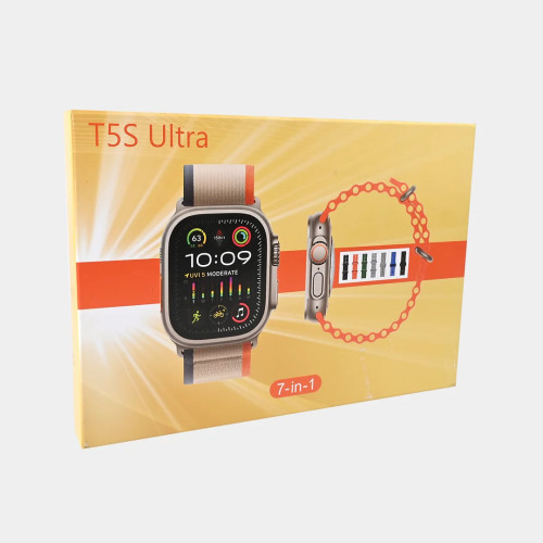 T5S Ultra Smart Watch With 7 Different Straps - Image 4
