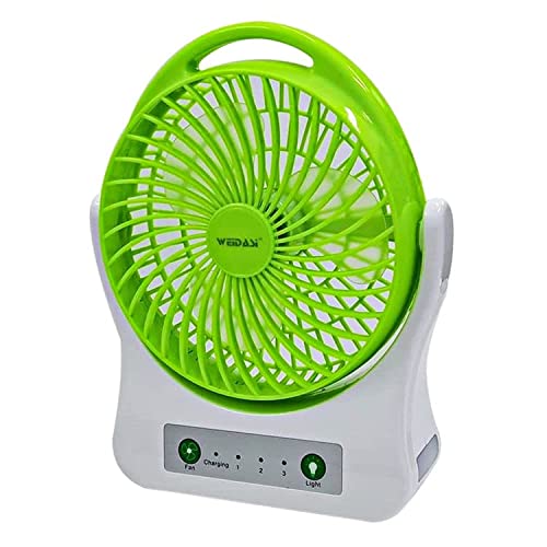 Weidasi Rechargeable Emergency Fan with Light -202 10.5" - Image 3