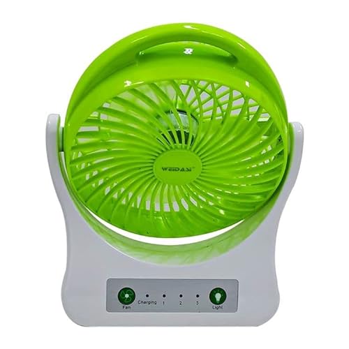 Weidasi Rechargeable Emergency Fan with Light -202 10.5" - Image 4