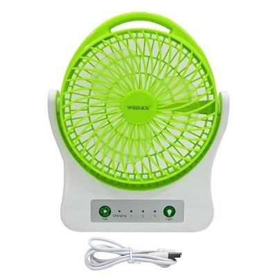 Weidasi Rechargeable Emergency Fan with Light -202 10.5"