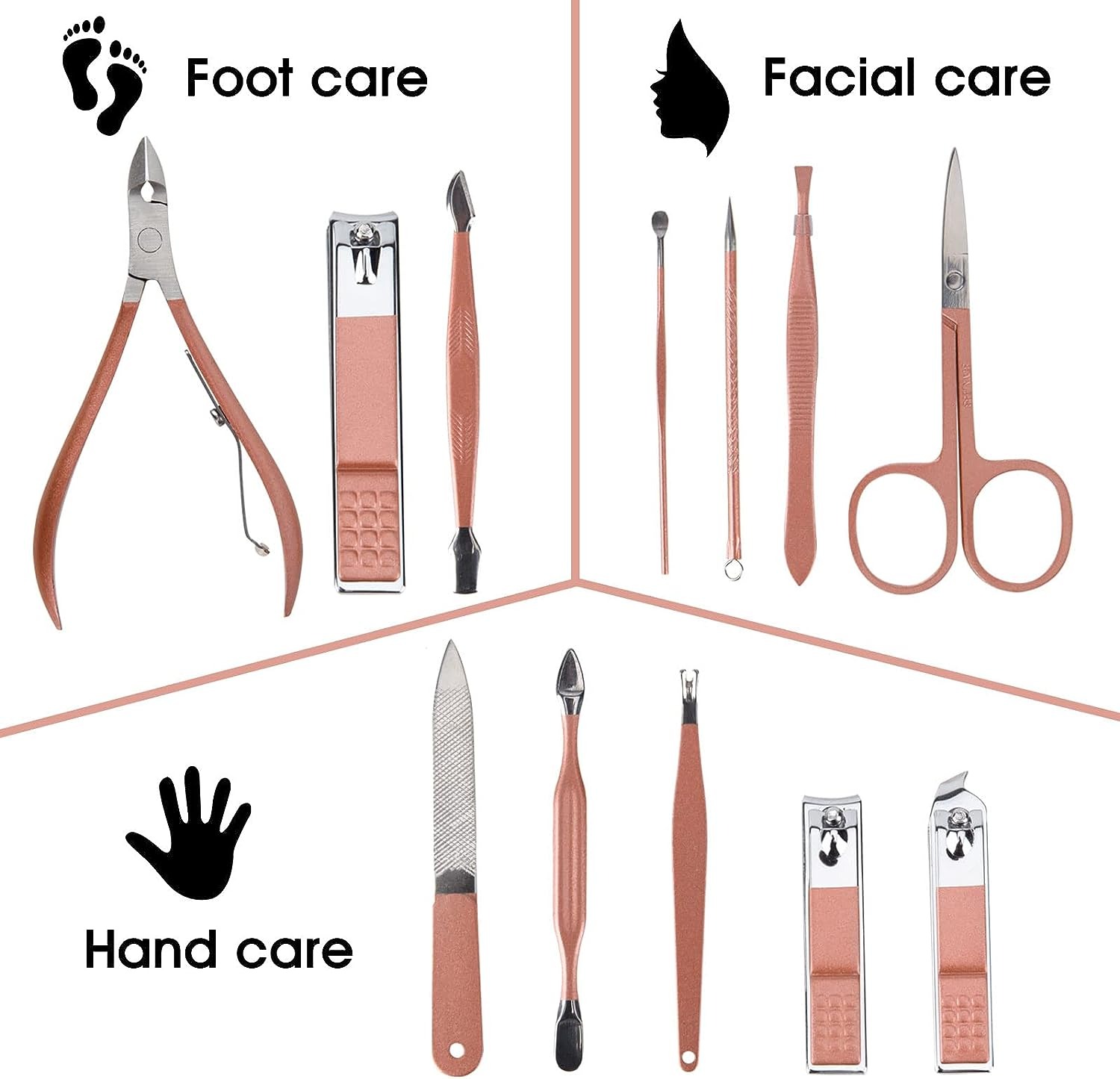 NYT Manicure Pedicure Nail Cutter Set 12 Pcs - Image 3