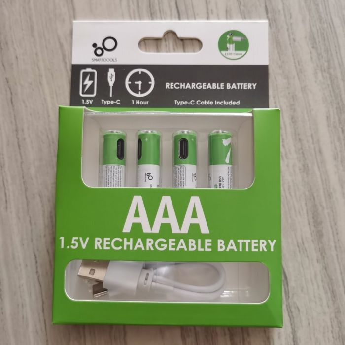 SmarToools RB40 AAA 1.5V 750 mWh Rechargeable Battery (4Pcs Set) - Image 2