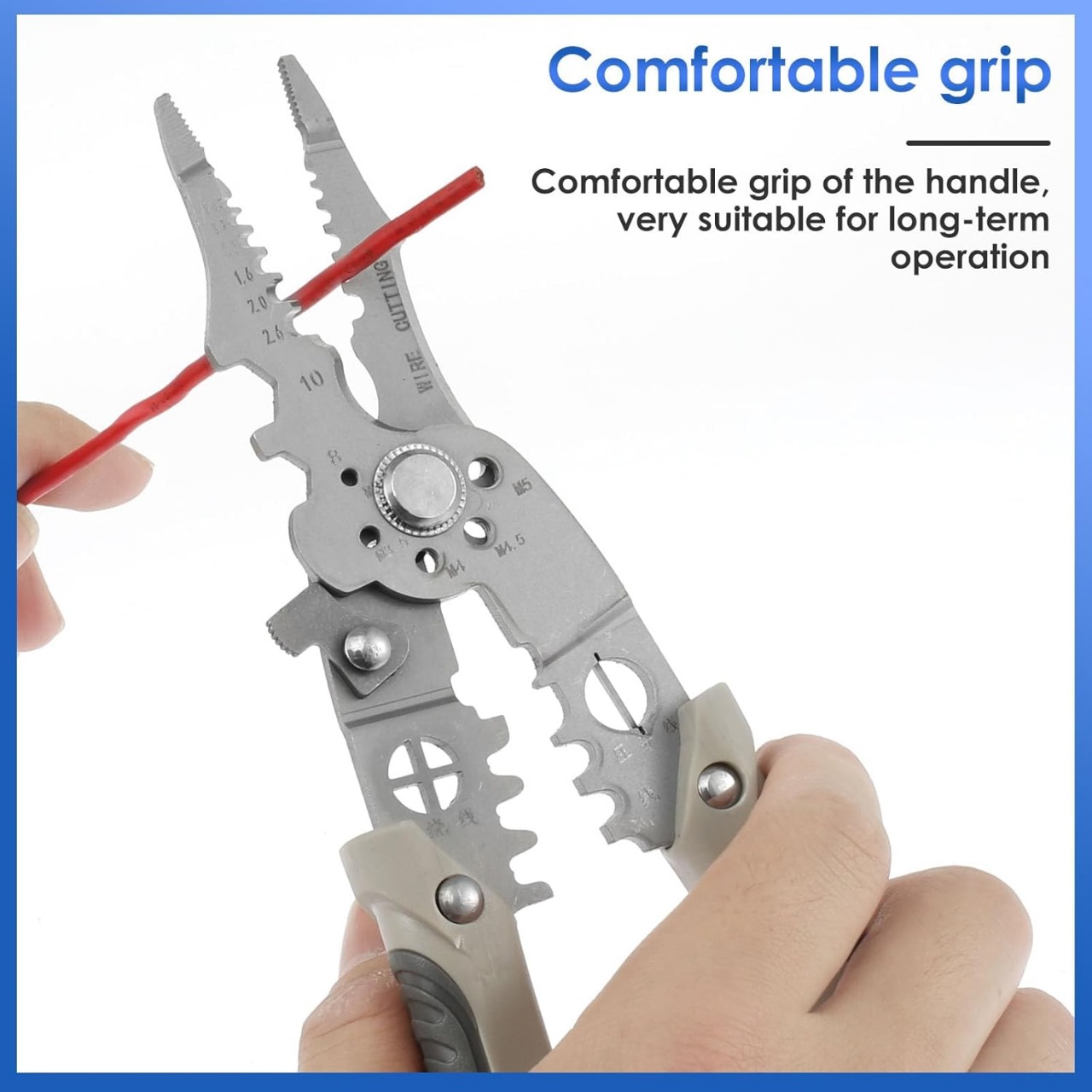uosen multi-functional electrical special wire stripper wire stripper wire cutter wire cutter wire stripping leather wire stripper - Image 5