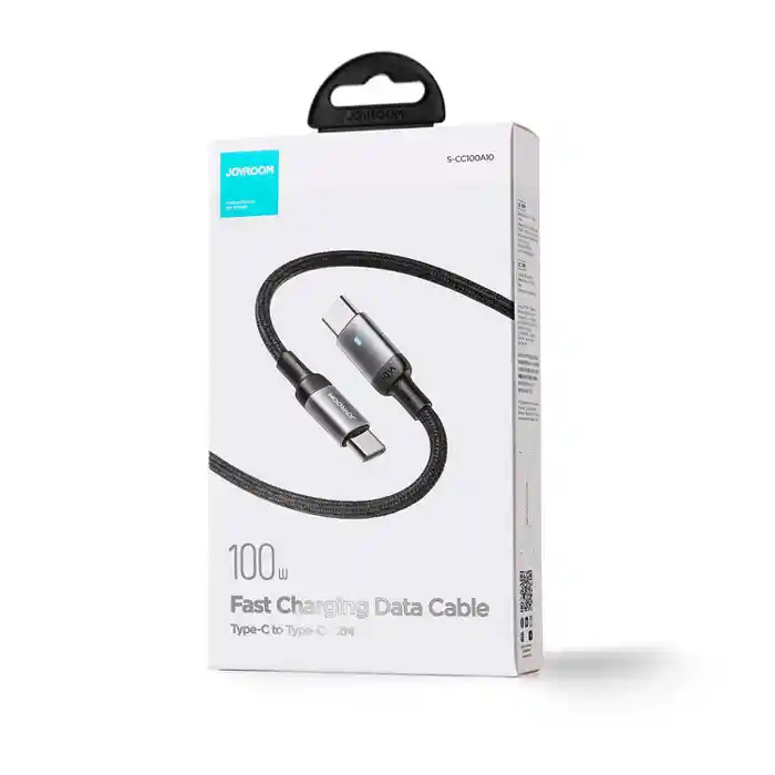 Joyroom S-CC100A10 100W Nylon Type-C To Type-C Cable 1M - Image 2