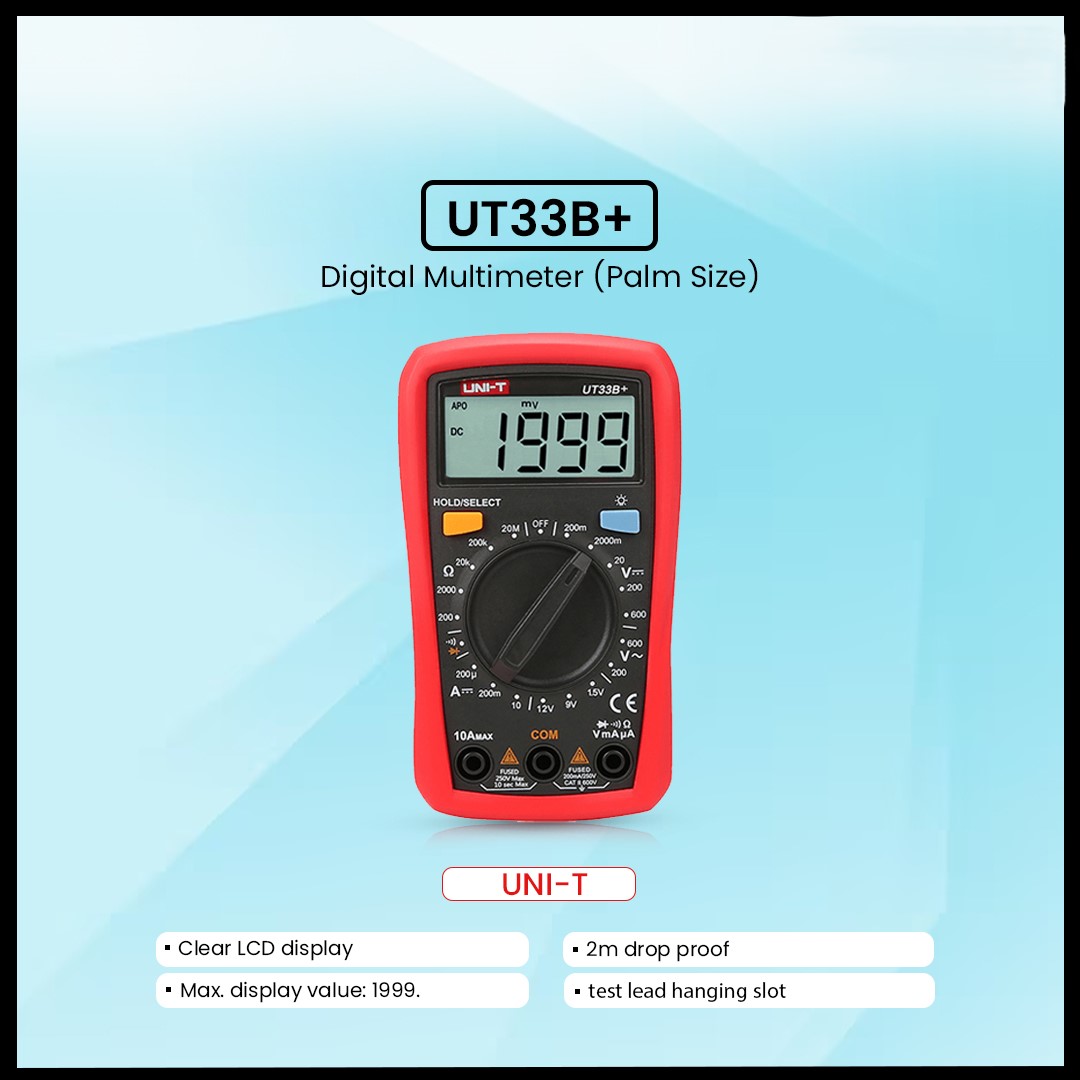 UNI-T UT33B+ Digital Multimeter (Palm Size) - Image 5