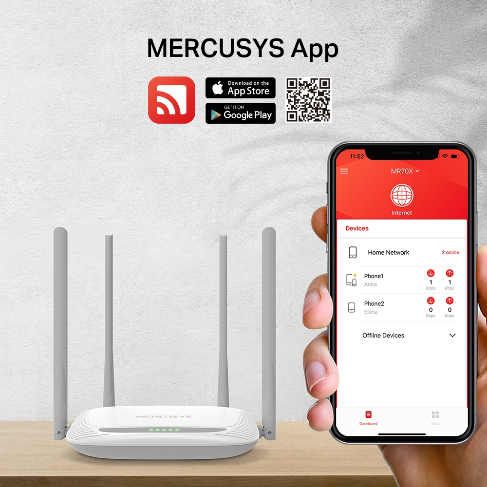 Mercusys MW325R 300Mbps 4 Antenna Wireless Router - Image 4