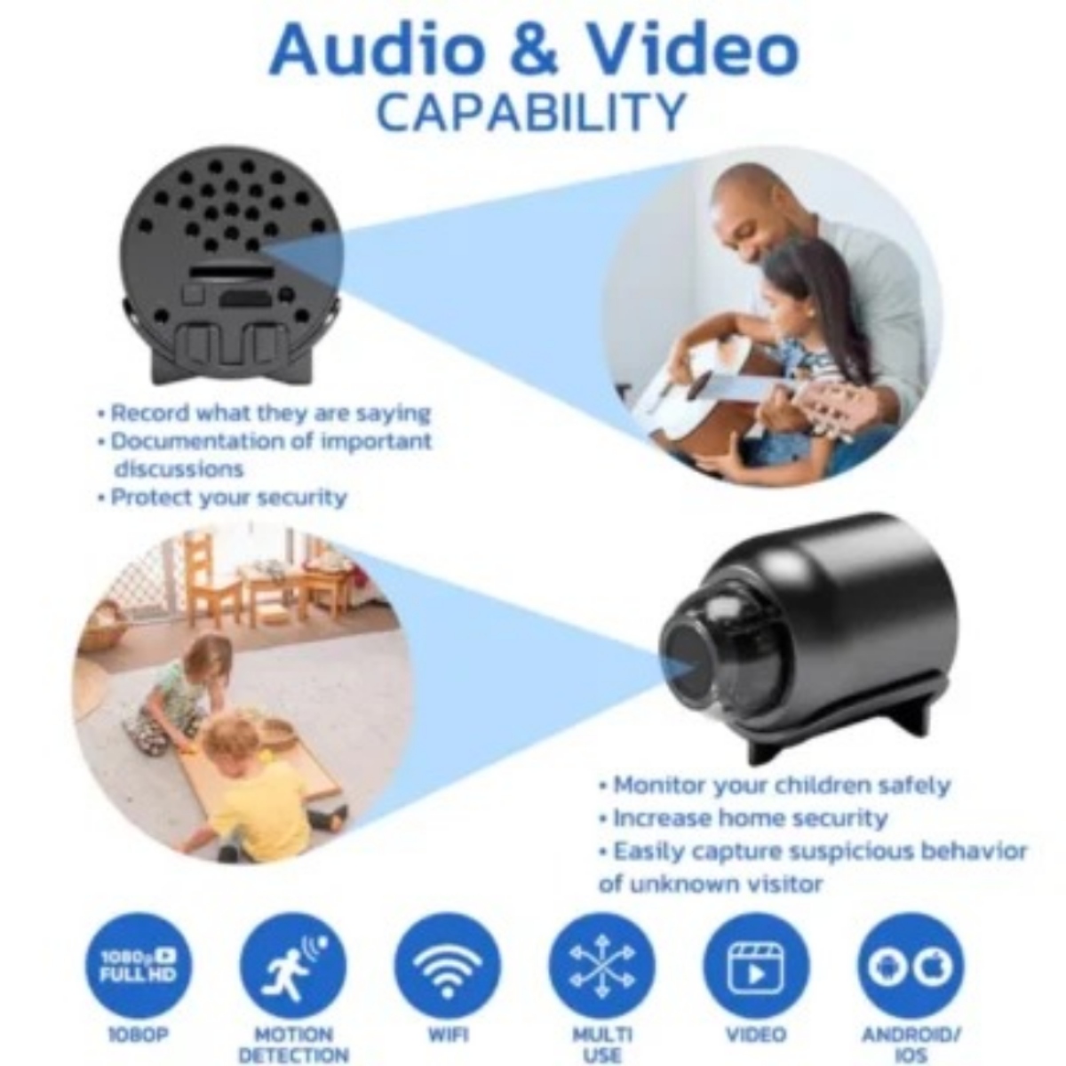 GFOUK™ Minieye Nanny Cam Full HD - Image 4