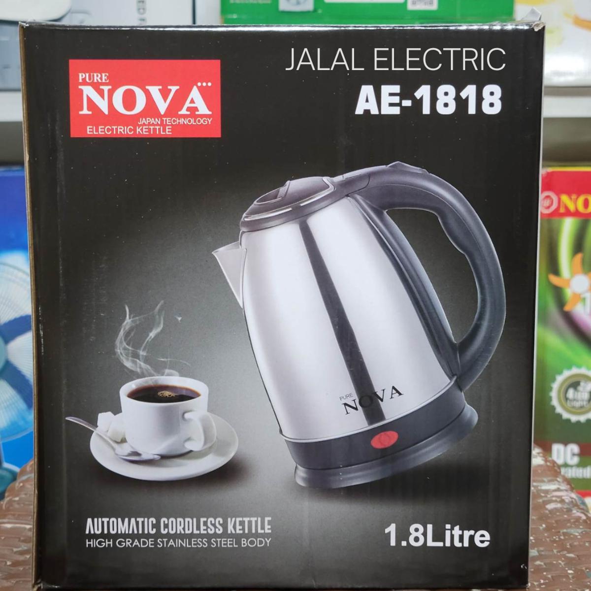 Autometic, Portable, Cordless, Stainless Still Electric Kettle (Nova) - Image 4