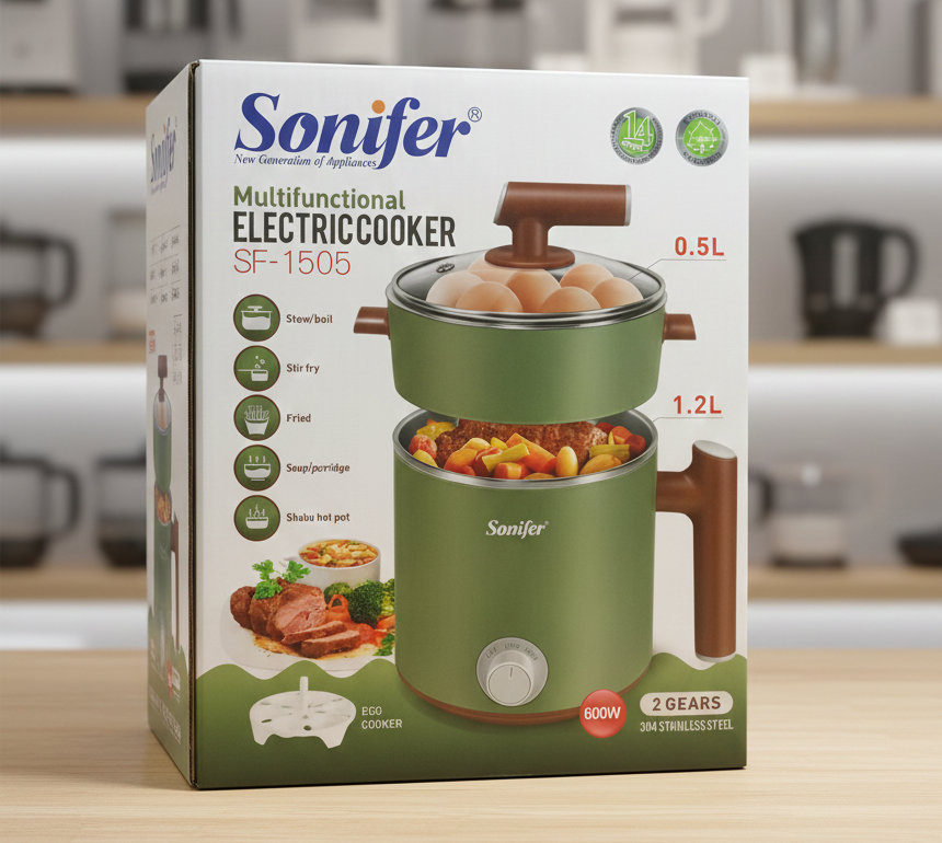 Sonifer Multi-functional Electric Cooker SF-1505 - Image 2