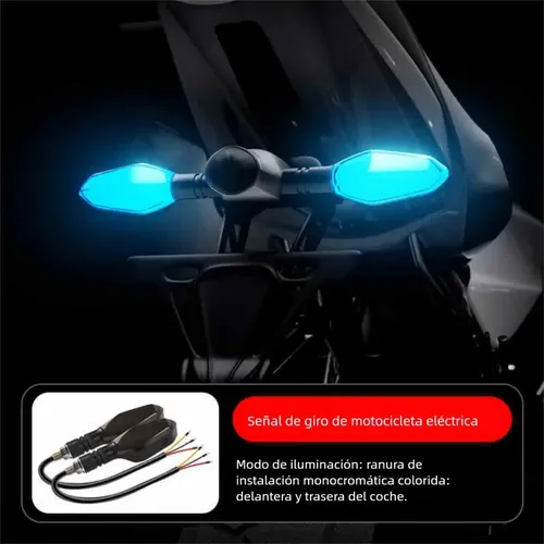 Motorcycle LED Handlebar Turn Signal Light (Steering Lamp) – 2PCS - Image 3