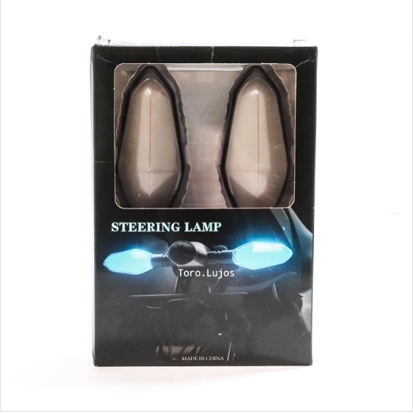 Motorcycle LED Handlebar Turn Signal Light (Steering Lamp) – 2PCS - Image 2