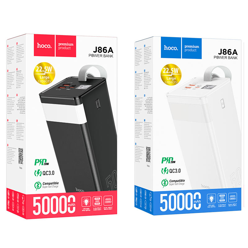 Power bank “J86A Powermaster” 22.5W 50000mAh - Image 4