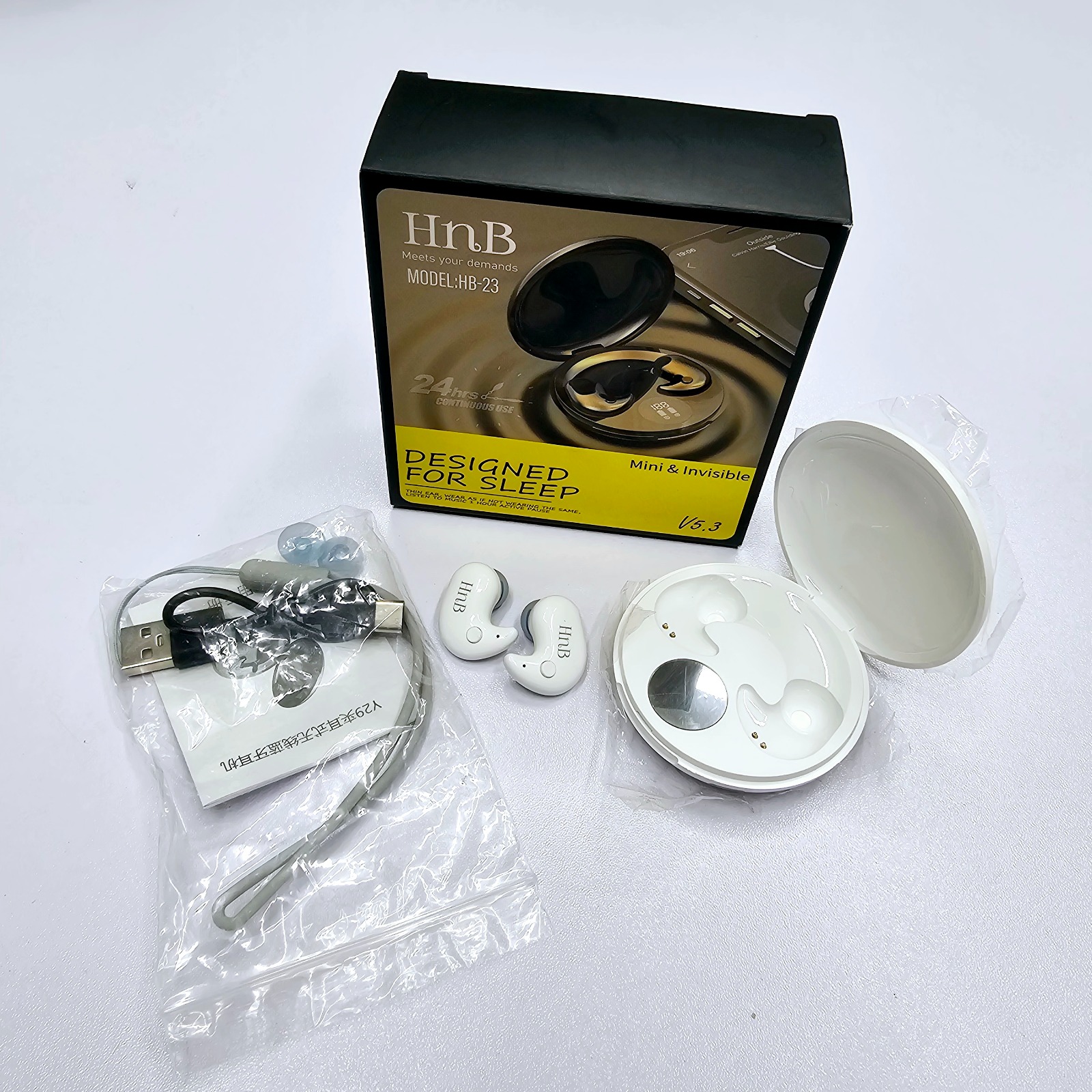 Earphones Stereo Earbuds With Power Display HB23 - Image 3