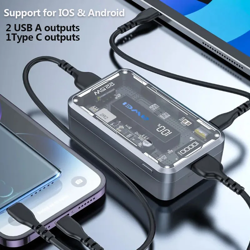 Awei P111K 10000mAh PD22.5W Portable Power bank - Image 5