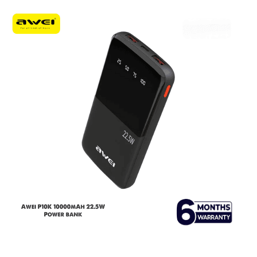 Awei P10K 10000mAh 22.5W PD Fast Charge Power Bank - Image 2