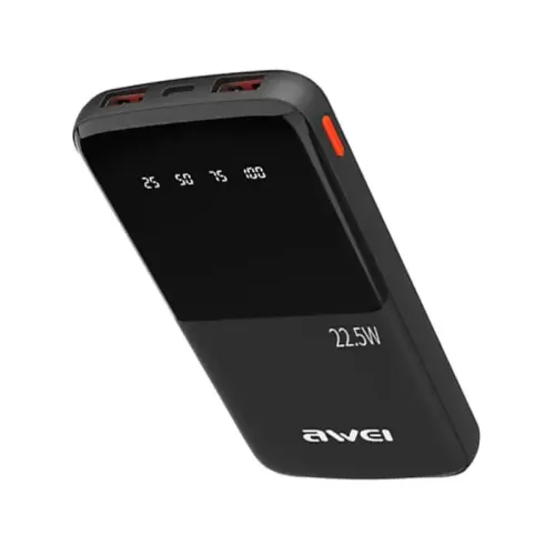Awei P10K 10000mAh 22.5W PD Fast Charge Power Bank - Image 4