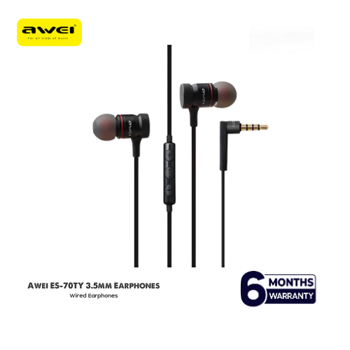 Awei ES-70TY 3.5mm Wired Headphones - Image 2