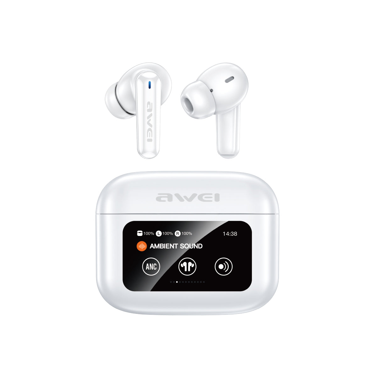 Awei T56 ANC Earbuds with LED Touch Display - Image 5