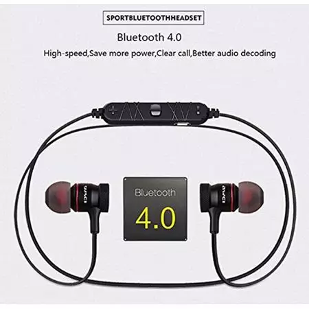 AWEI A920BL Wireless Smart Sport Stereo Magnetic Earphones Explosive Bass - Image 3