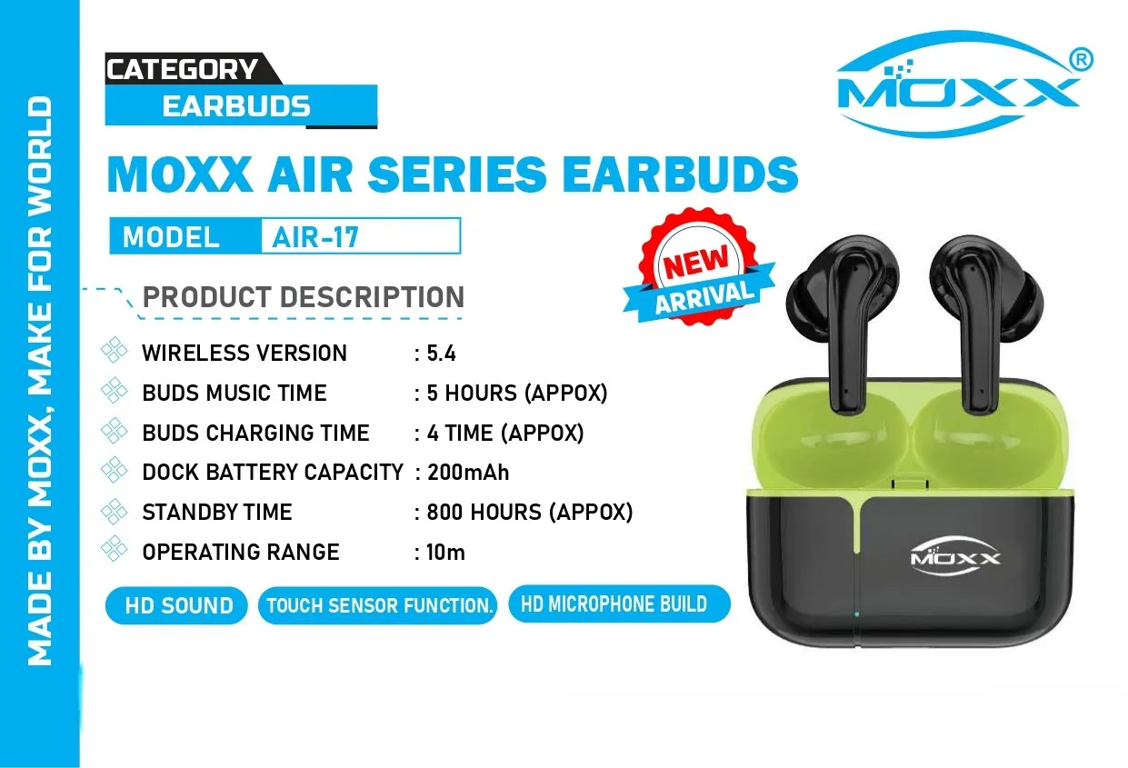 MOXX Air Series Earbuds AIR-17 – Perfect Sound, Modern Style by Dreamy DeaLs - Image 6