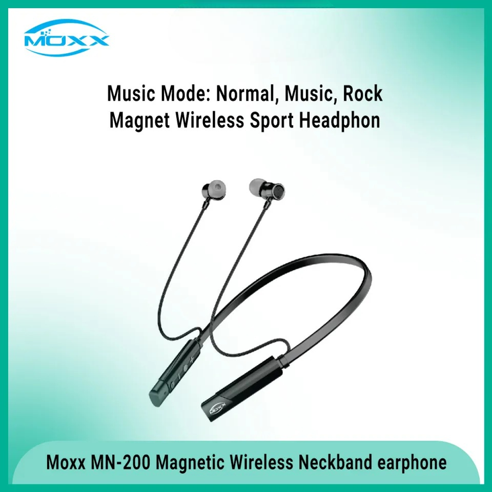 MOXX MN200 Super Base Neckband Bluetooth Headsets BT5.3 Sports IPX5 with Mic - Image 4