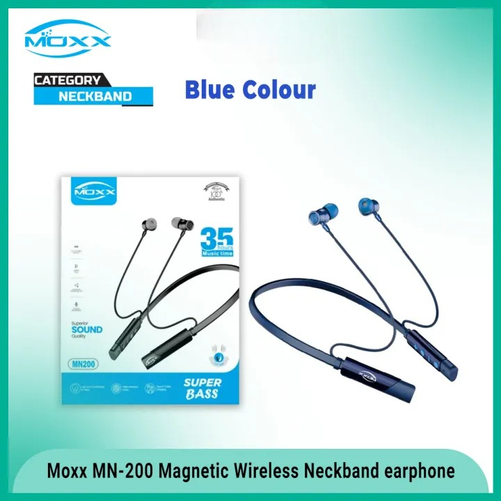 MOXX MN200 Super Base Neckband Bluetooth Headsets BT5.3 Sports IPX5 with Mic - Image 2