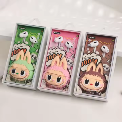 Cute Cartoon 3D Silicone Protective Shell Hard Box Earphones Labubu In-ear Earbuds Wireless Blue Tooth Headset TWS Headphones - Image 7