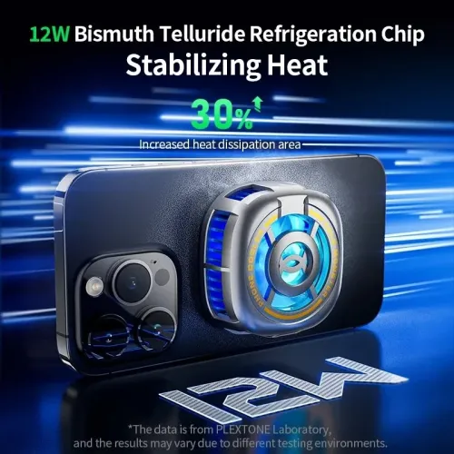 Plextone EX2 Ultra RGB Magnetic Radiator Phone Cooler - Image 7