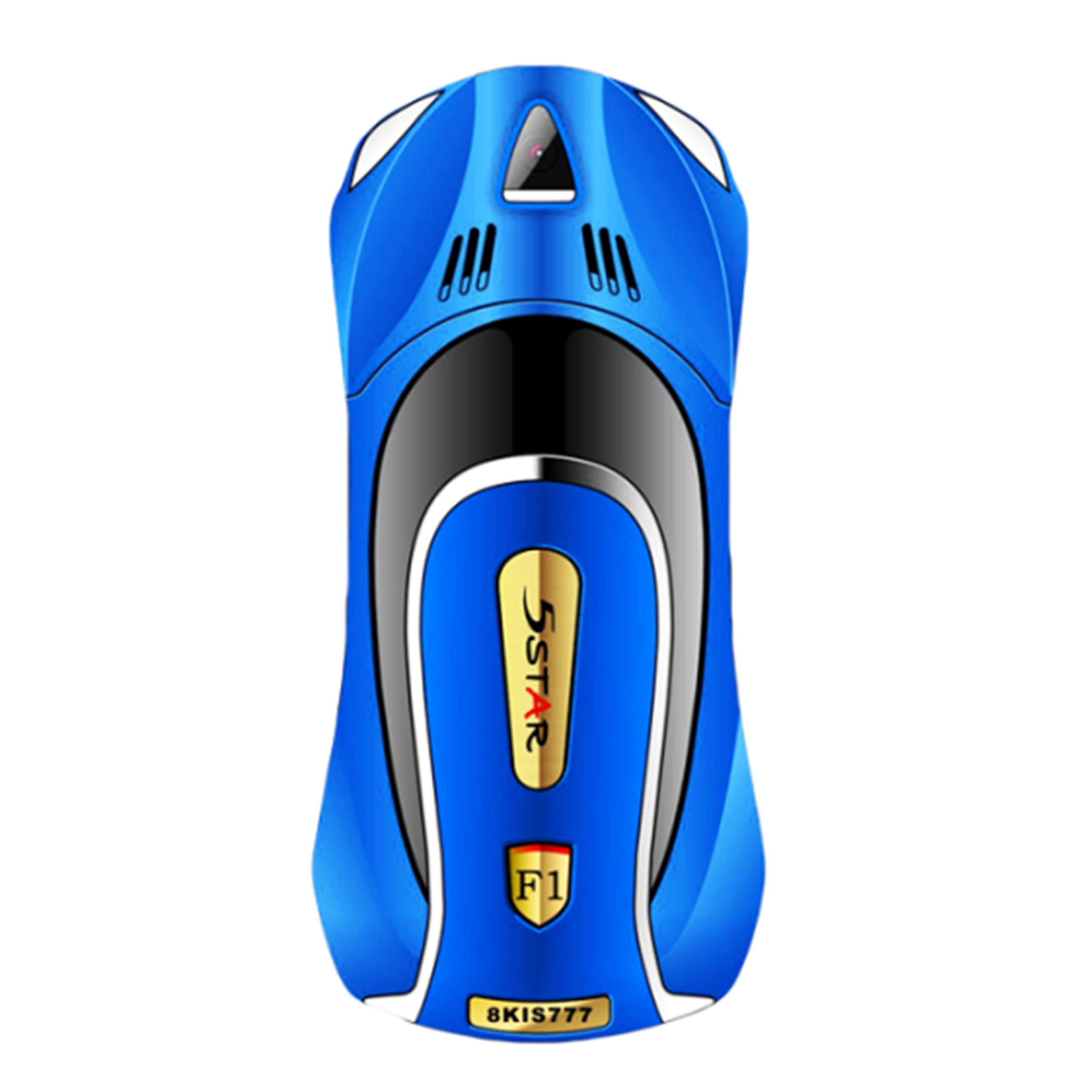 5Star X10 Car Button Phone Dual Sim Blue - Image 3