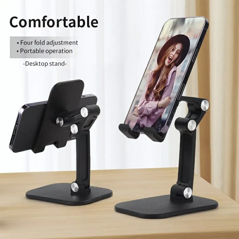 Adjustable Multiple Angles Folding Desktop Mobile Phone Stand - Image 5