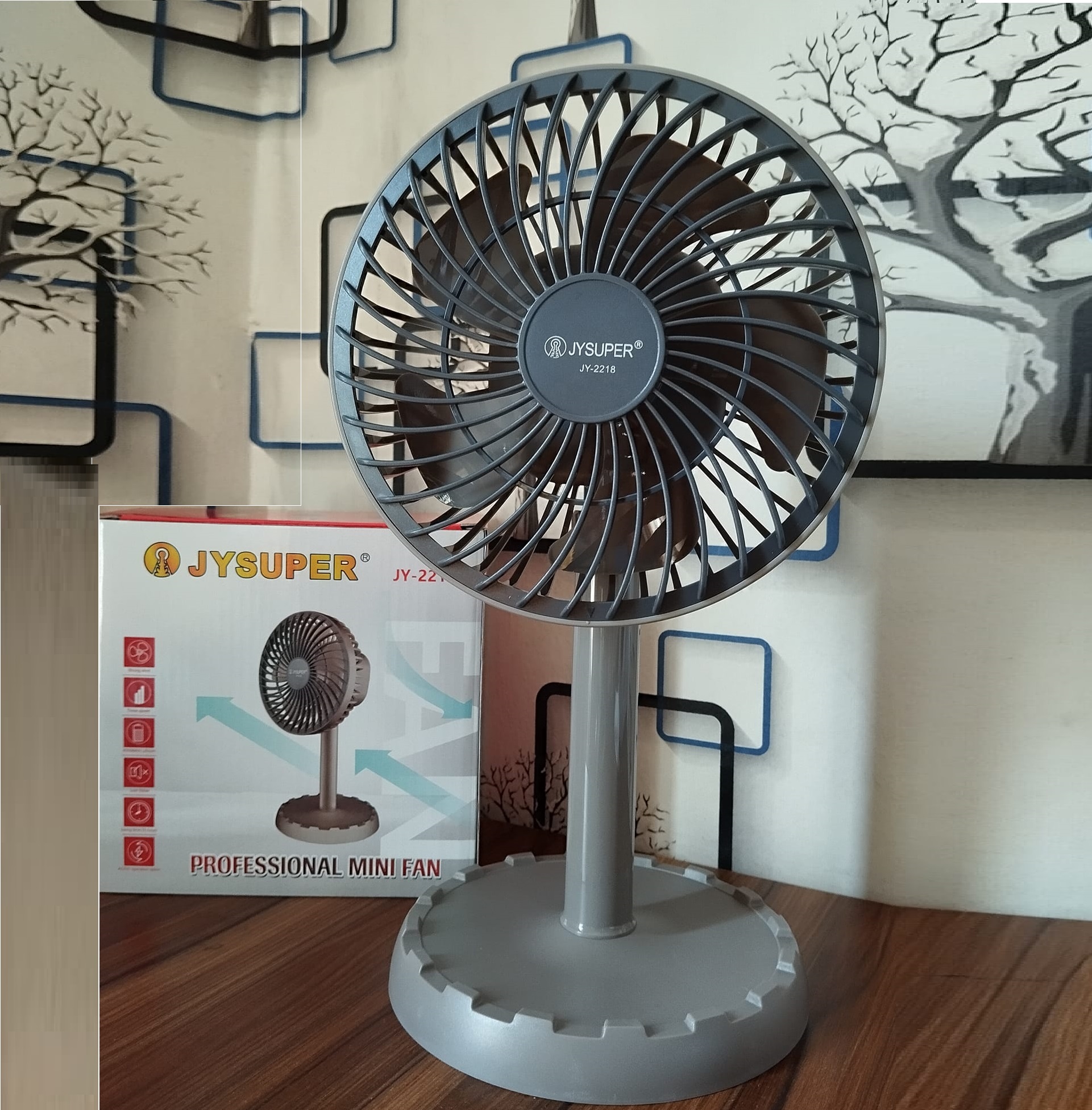 JY Super JY-2218 Rechargeable Fan - Image 6