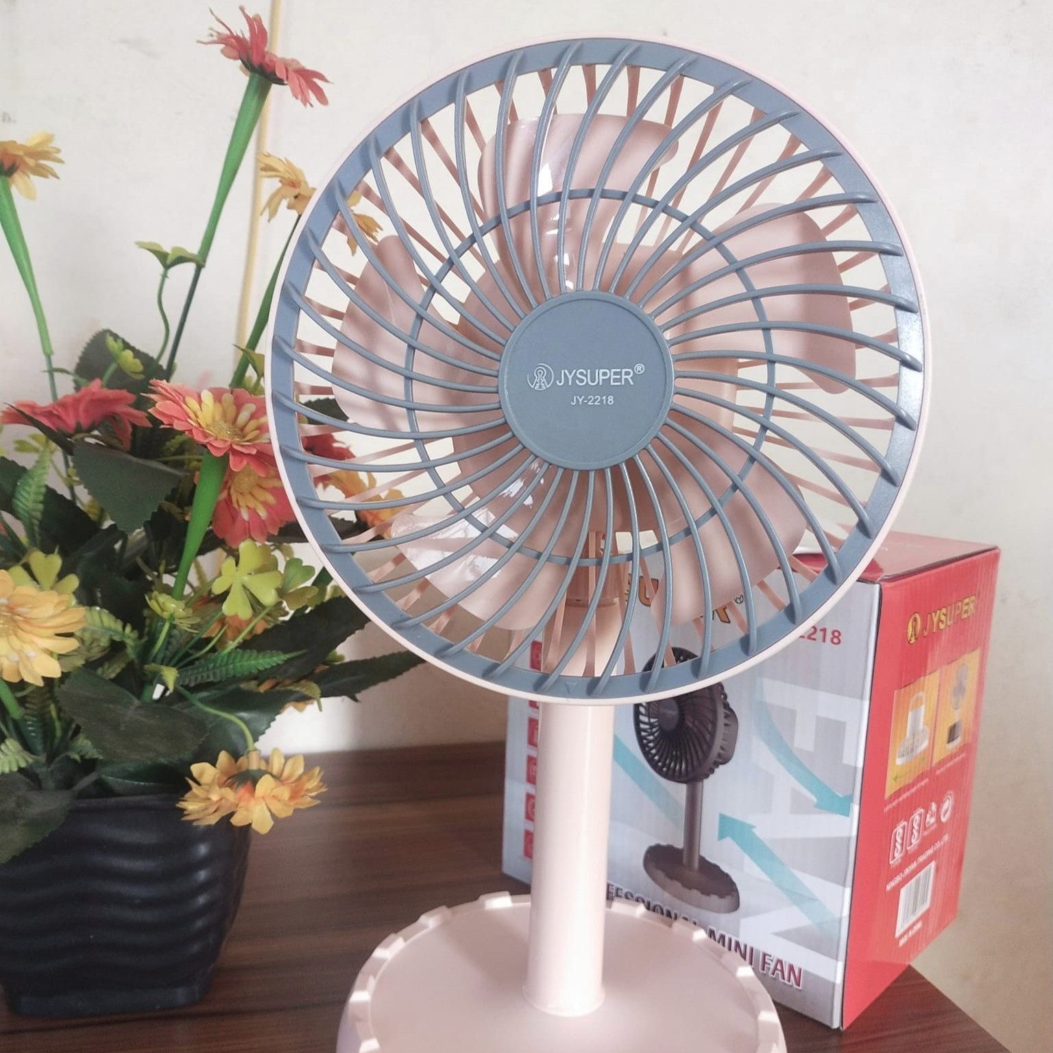 JY Super JY-2218 Rechargeable Fan - Image 5