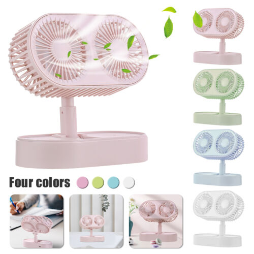 Double Motor Folding Table Top Fan - Image 4