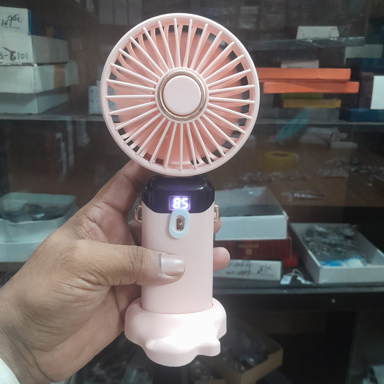 𝐏𝐨𝐫𝐭𝐚𝐛𝐥𝐞 𝐅𝐚𝐧 𝐏𝐞𝐫𝐬𝐨𝐧𝐚𝐥 𝐅𝐚𝐧 𝟓𝟎𝟎𝟎𝐌𝐀𝐡 𝐑𝐞𝐜𝐡𝐚𝐫𝐠𝐞𝐚𝐛𝐥𝐞,𝟓 𝐒𝐩𝐞𝐞𝐝𝐬 𝐰𝐢𝐭𝐡 𝐋𝐄𝐃 𝐃𝐢𝐬𝐩𝐥𝐚𝐲,𝟗𝟎° 𝐀𝐝𝐣𝐮𝐬𝐭𝐚𝐛𝐥𝐞 Multicolour - Image 7