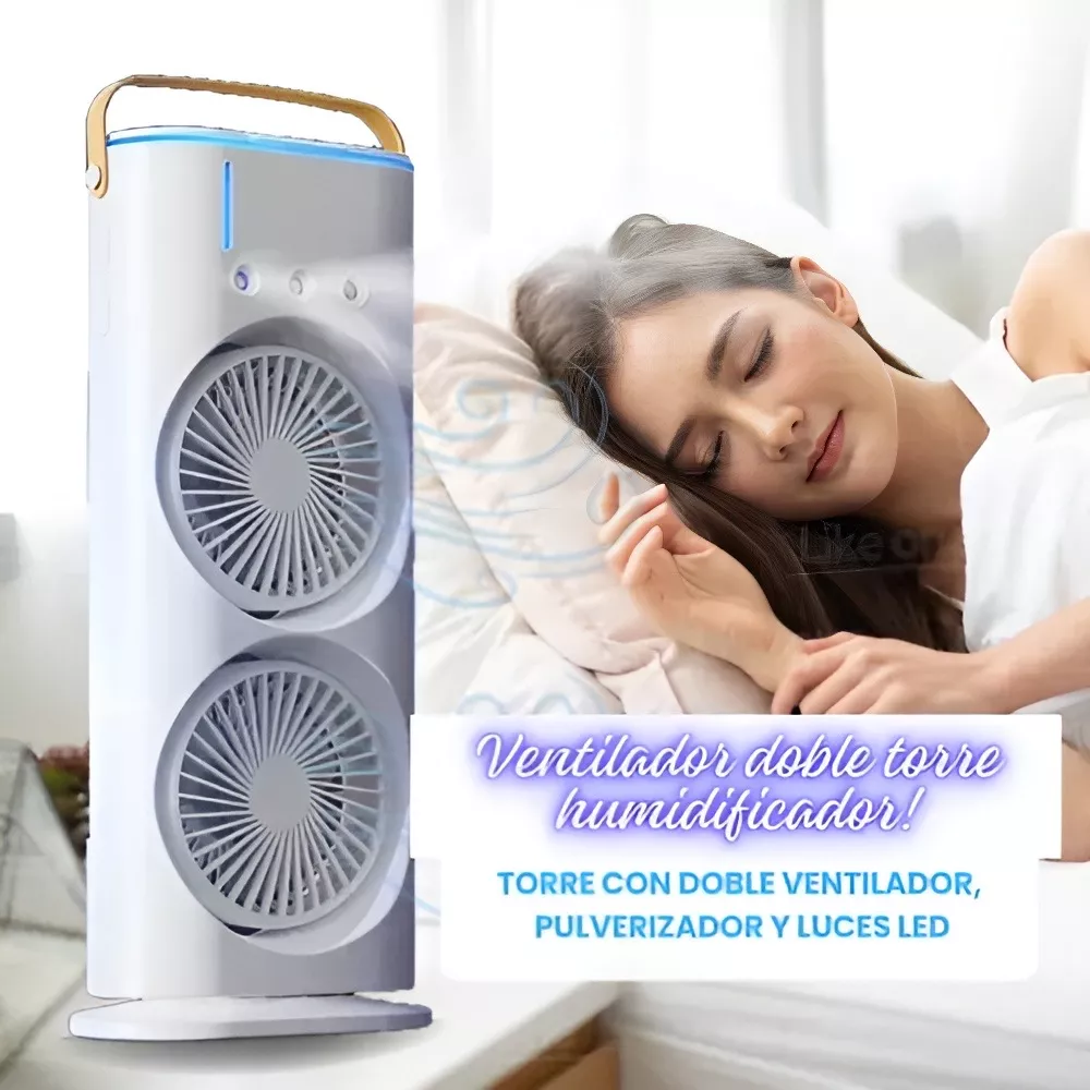 Rechargeable 𝐏𝐨𝐫𝐭𝐚𝐛𝐥𝐞 𝐋𝐢𝐠𝐡𝐭 𝐇𝐮𝐦𝐢𝐝𝐢𝐟𝐢𝐞𝐫 𝐃𝐨𝐮𝐛𝐥𝐞-𝐞𝐧𝐝𝐞𝐝 𝐒𝐩𝐫𝐚𝐲 𝐅𝐚𝐧 - Image 2
