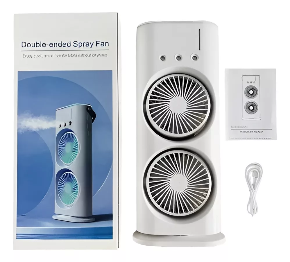 Rechargeable 𝐏𝐨𝐫𝐭𝐚𝐛𝐥𝐞 𝐋𝐢𝐠𝐡𝐭 𝐇𝐮𝐦𝐢𝐝𝐢𝐟𝐢𝐞𝐫 𝐃𝐨𝐮𝐛𝐥𝐞-𝐞𝐧𝐝𝐞𝐝 𝐒𝐩𝐫𝐚𝐲 𝐅𝐚𝐧 - Image 3