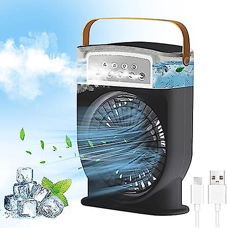 3 In 1 Air Cooling USB Fan with LED Night Light Water Fan - Image 7