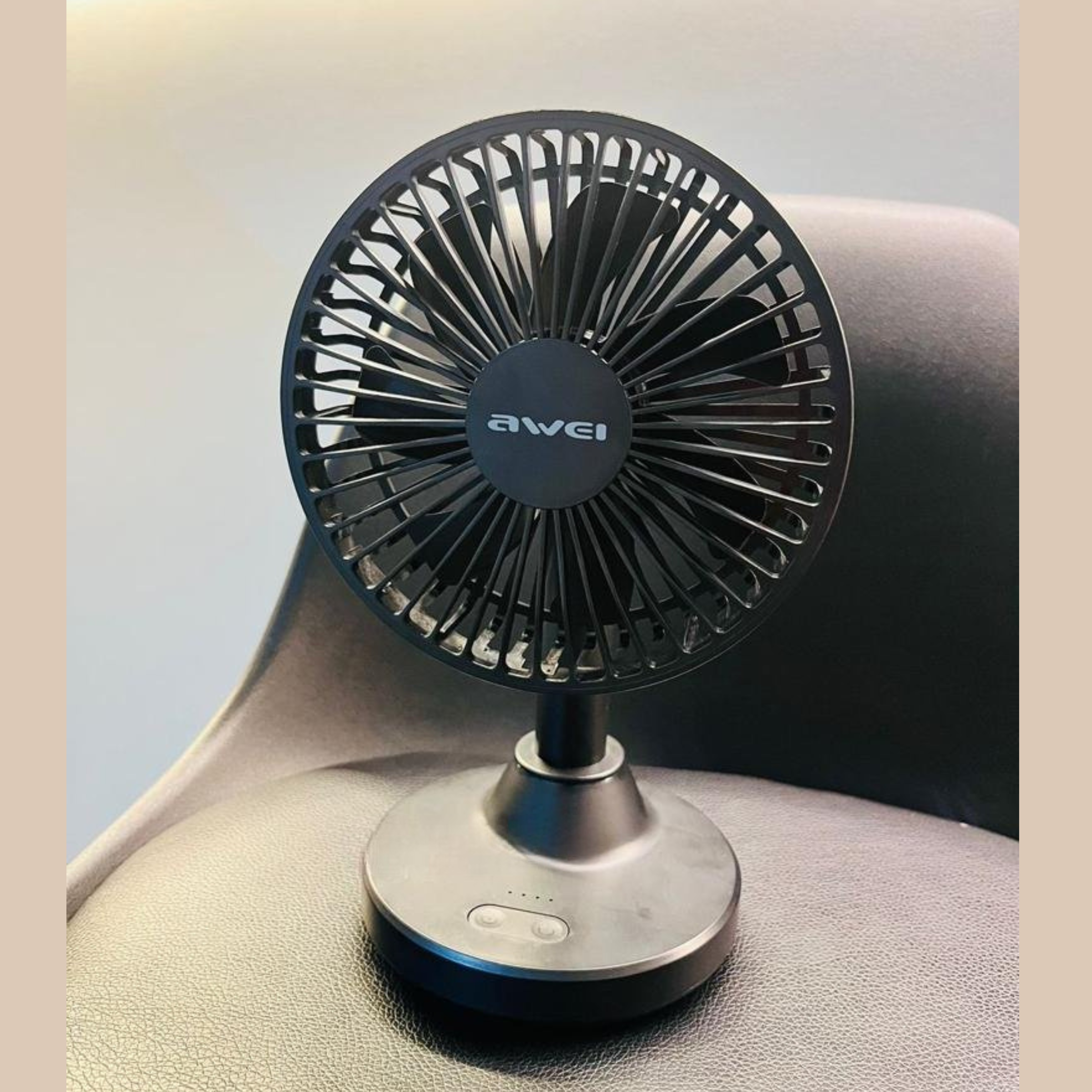 Awei F29 Compact Strong Wind Rechargeable Fan Desktop Silent Fan - Image 4