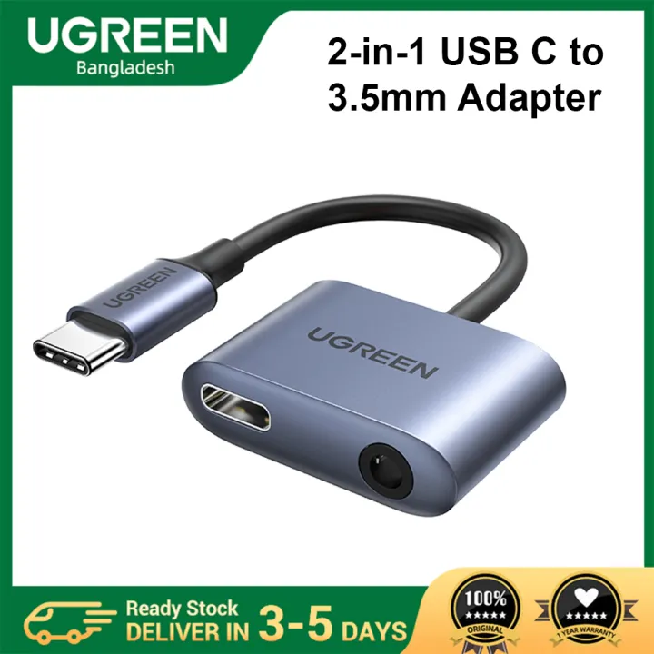 UGREEN CM231 (60164) 2-in-1 USB C to 3.5mm Adapter - Image 2